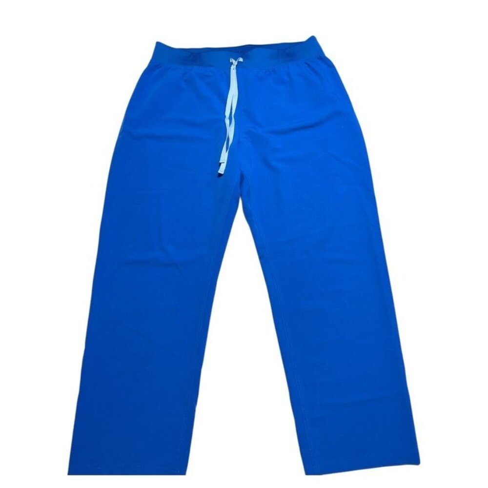 Figs Blue Straight Leg Pants